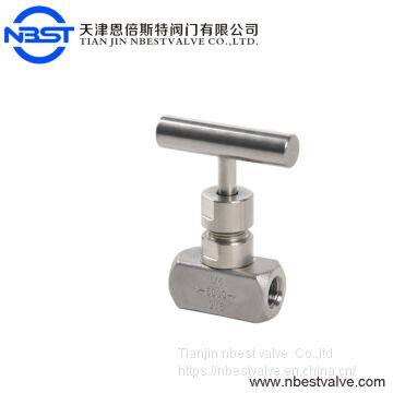 1/2'' NPT 6000PSI Needle Valve Rising Plug Stainless Steel 316 photo-2