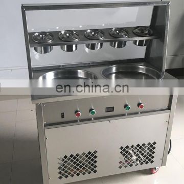 Professional One Pan Ice Cream Frying Machine Fried Ice Cream Machine For Sale