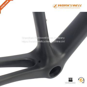 Carbon Road Bike Frame Disc Brakes Di2 Mechanical 3K 1K Carbon Fibre Bicycle photo-3