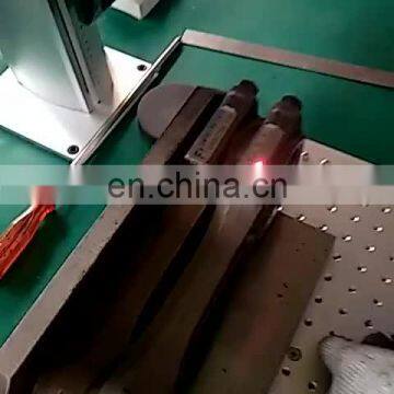 2019 sold crazy fiber laser marking machine for suitable for computer backpack handbags cutlery