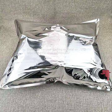 Customized 3L aseptic bag of red wine and fruit wine can be portable bag 5l aluminum foil bag valve box bag supplier