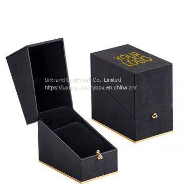 Personalized cardboard watch box single texture paper watch gift packaging box with lock Urbrand