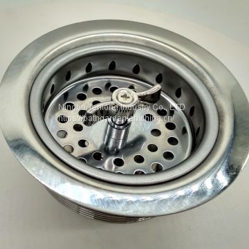 American standard plastic strainer stainless kitchen sink strainer waste plug small over washers