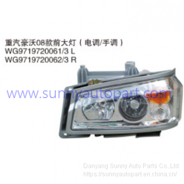 Hot Sell Sinotruk Truck Body Part Front Head Lamp Light for HOWO 08 WG9719720002/1