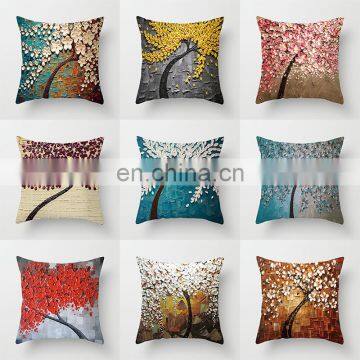 Floral Design Cushion Cover Vintage Flower Pillow Case Home Decorative Throw Pillow Cover photo-2