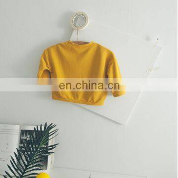 Simple Style Children Top Clothes Solid Color Baby Girls Hoodie photo-6