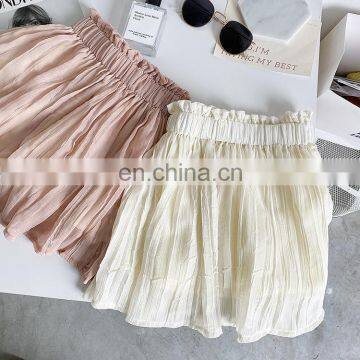 2020 children's clothing summer new Korean version of the small and medium-sized virgin treasure blingbling  silk chiffon