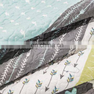 Luxury Vintage Plaid Floral Patchwork Bedsure Queen/King/Custom Size3-Piece Quilt Set Coverlet photo-6