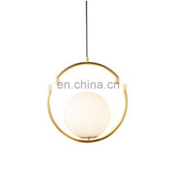 Glass Globe Chandelier Bedside Retro Decorative Pendant Lamp photo-3