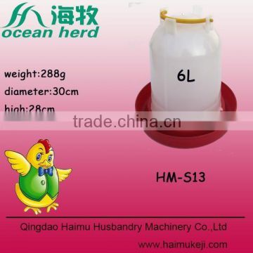 Wholesales of Haimu HM-S13 Lage Capacity Poultry Manual Plastic Drinker for chicken