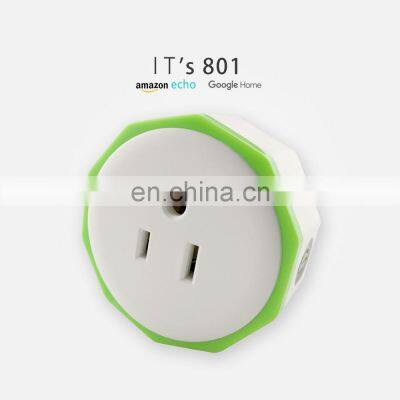 CE.FCC.ROHS Smart US Plug WiFi Outlet Works With Alexa Remote Control Socket Smartphone APP photo-3