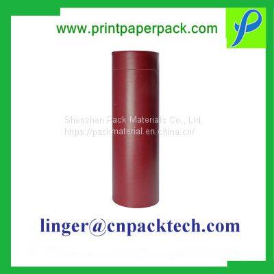 OEM China Factory Paper Custom Printing Cylinder Boxes for Wine