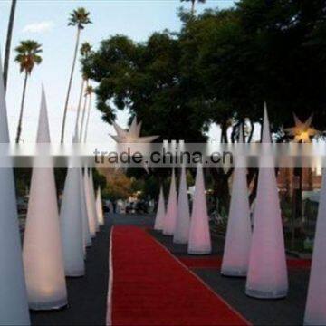 Custom high quality colorful oxford cloth inflatable lighting pillar for party decoration