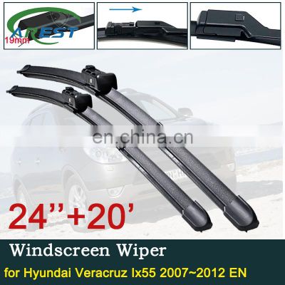 for Hyundai Veracruz Ix55 2007~2012 EN Front Windscreen Windshield Wipers Car Wiper Blade Car Accessories 2008 2009 2010 2011