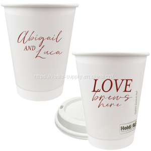 Custom printed paper cups personalized disposable coffee cups for wedding paper cups for party