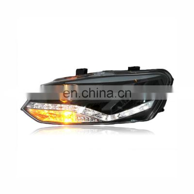 Led Head Lamp  with Projector Lens Car Headlights For Polo Mk5 Vento Cross polo 2011-UP