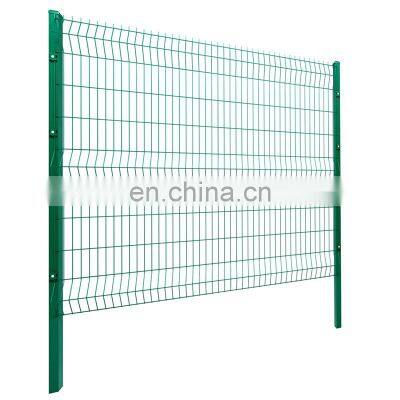 PVC coated  garden fencing 3d curved  wire mesh fence panel for sale