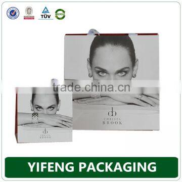 White Exclusive Custom Made Paper Bags With Rope Handles photo-5