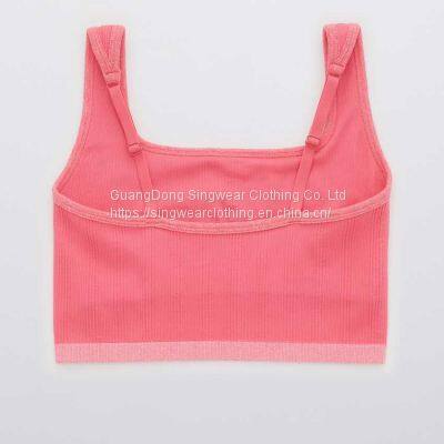 Ladies' Santoni Seamless Knit Quick Dry & Wicking Cross Back High Support Sports Bra. photo-5