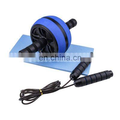 Factory customization ab roller wheel abdominal exercise Equipment Ab roller set with kneeling pad adjustable Jump Rope for