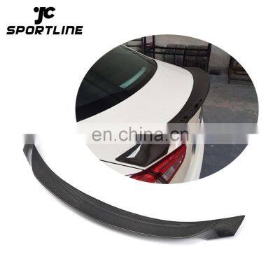 A Style Carbon Fiber Rear Trunk Spoiler for Maserati Ghibli Sedan 2014-2016