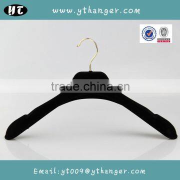 HA6943 Flocked Cover Coat Hanger Velvet Plastic Clothes Hanger Supplier's Choice photo-4