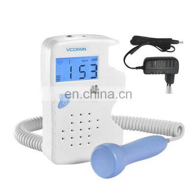 LCD display Portable Baby Heart Rate Monitor Fetal Doppler for Pregnant Women