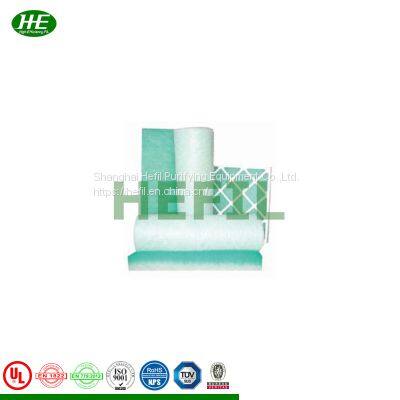 High Quality Green Color Fiberglass Floor Filter Paint Stop Fiberglass Filter Media For Air Purifier