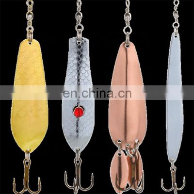 Trout fishing 10pcs/Set metal spoon blade lure spinner bait for trout trolling fishing lure salt water fishing lure kit