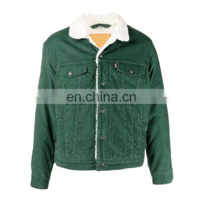 YIHAO wholesale OEM custom denim plus fleece jacket unisex denim jacket