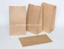 Custom made take away fast food kraft paper bag