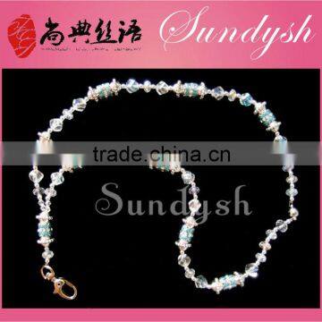 Wholesle Jewelry Bling Crystal Bead Lanyard Maker From China