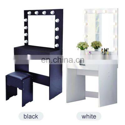 modern designs Vanity Dressing Table With Mirror And Stool and drawers in bedroom