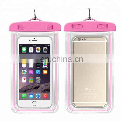 Wholesale Universal Glow in Dark Waterproof Phone Case