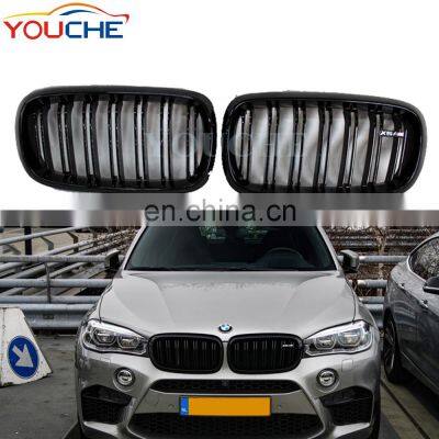 For BMW X5 X6 F15 F16 2-slat ABS front bumper grille mesh 2015 2016 2017 2018