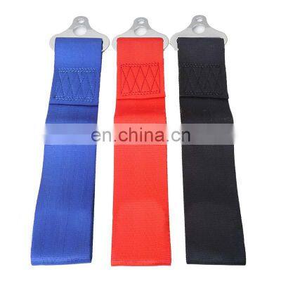 2'' Width 8mm 14mm bolt hole JDM Track Race Recovery Nylon Car Tow Straps Snatch Strap With Hooks