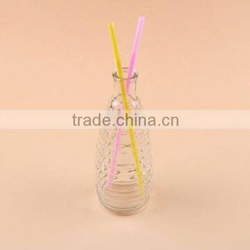 Clear Glass Screw Thread Flower Vase