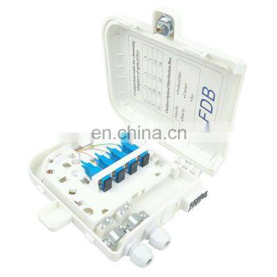 8 Cores Fiber Distribution BOX 8 ports ftth drop cable box