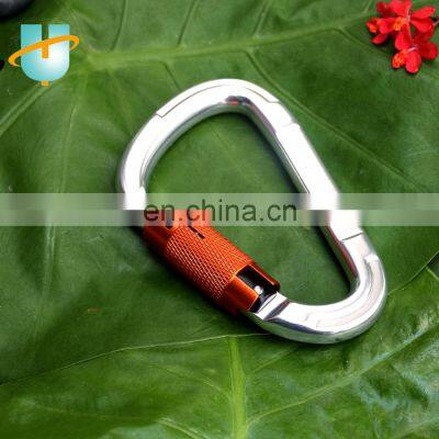 25kn Safety Light Rock Climbing Rescue Gold Karabiner Aluminium Carabiner Hook for Indoor Outdoor Activity photo-2