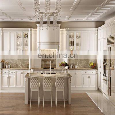 house ready to ship pre assembled standard full rustic country wood kitchen cabinet set eco made in china