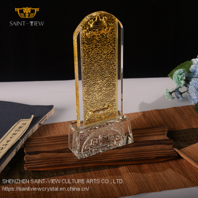 No Oxidation Customization Crystal Glass Engrave Name Consecrate Deities Ancestor Memorial Tablet photo-2