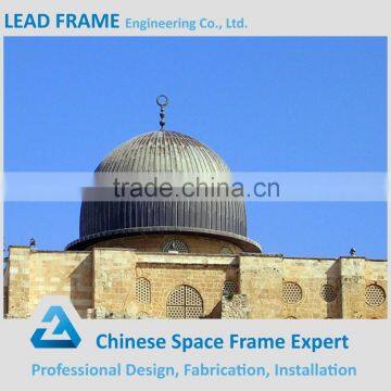 Prefabricated fiberglass roof light steel mosque dome