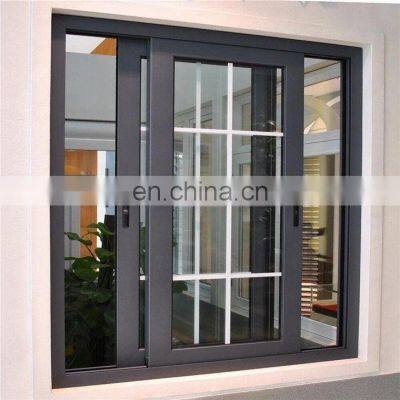 Classic White Grill Aluminium Sliding Window Newest Design Push Sliding Window Sliding Aluminium Window photo-2