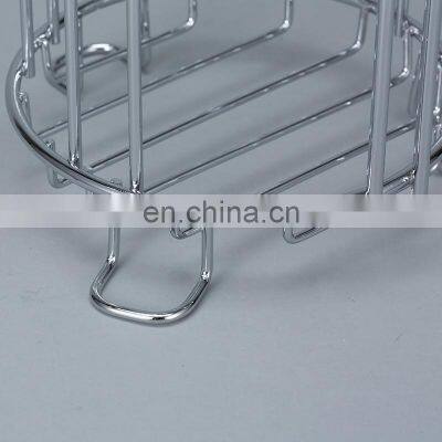 Free Standing Toilet Paper Holder Spare Roll Bathroom Storage Toilet Paper Stand Steel Chrome photo-5