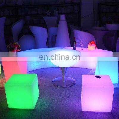 glow plastic chair led furniture bar stool kitchen modern chairs