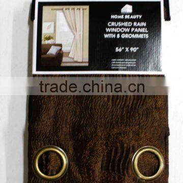 1PC CRUSHED RAIN DESIGN WINDOW CURTAIN WITH 8 GROMMETS photo-2