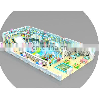 Kids amusement park indoor playground equipment large indoor maze and slide rides for sale