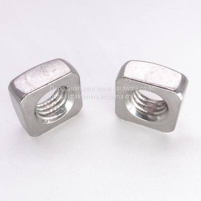 custom drawing nuts M5 M6 M8 M10 M12 square Nut Stainless Steel square Nut