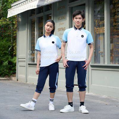 2023 new school uniforms children summer Polo shirt