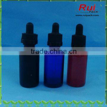 20ml 30ml Colour E liquid And Essential Oil glass bottle with frosted or injective color